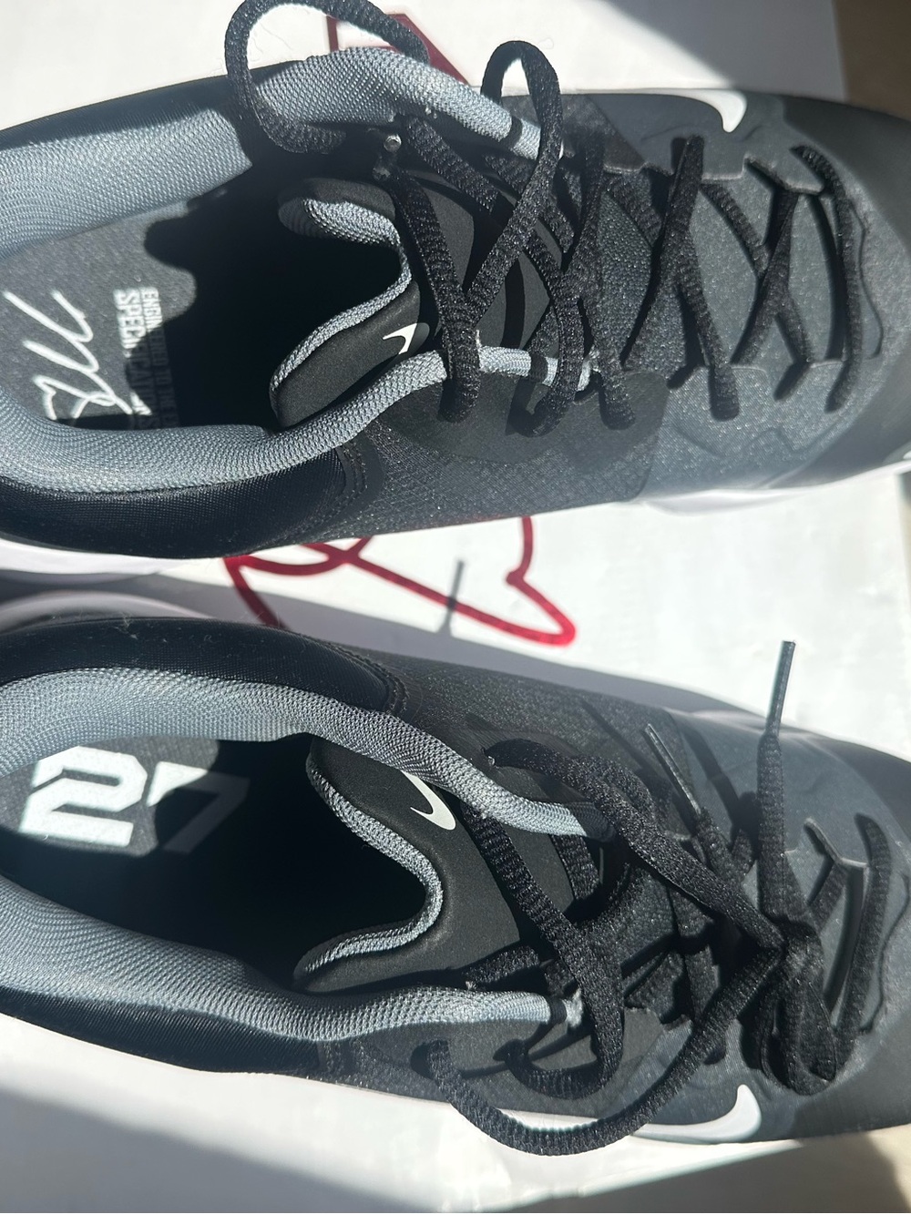 Nike Men’s Black and Gray Low-Top Athletic Sneakers
